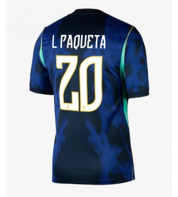 Brasilien Lucas Paqueta #20 Udebanetrøje VM 2026 Kortærmet